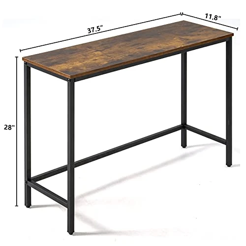FlyinAir Console Talbe 37.6" Sofa Table For Living Room Console Tables For Entryway Narrow Hallway Table Entry Table Sofa Tables Narrow Long Plant Table Rustic Foyer Tables - Image 3