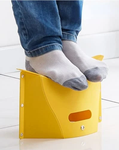 JIBIACB Folding Step Stool,Folding Stool Waterproof Fishing Stool,Ultra-Thin Paper Stool,Non Slip Foldable Step Stool For Kids,Adults,for Bathroom, Garden, Kitchen - Image 2