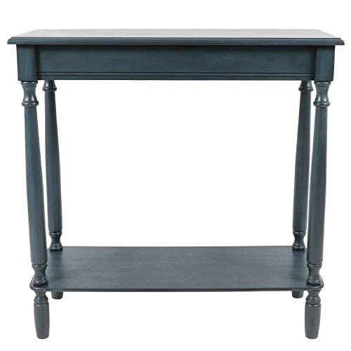 Decor Therapy Simplify Rectangular Console Table, Antique Navy