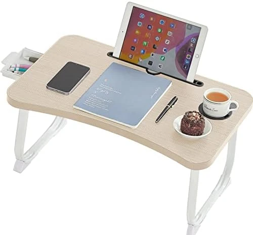LKBBC Laptop Table For Bed, Bed Tray Tables For Adults And Kids Low Foldable Portable Computer Stand Drawing Reading Studying Floor Table, TV Tray Holder For Couch Sofa - Image 9