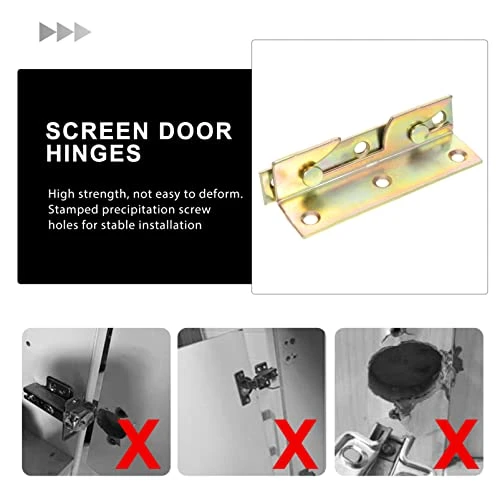 DOITOOL Metal Bed Frame 8pcs Bed Frame Brackets Bed Hinges Bed Rail Fittings Heavy Duty Bed Rail Brackets For Connecting To Wood Headboards Foot-Boards Universal 4Inch Heavy Duty Bed Frames - Image 2