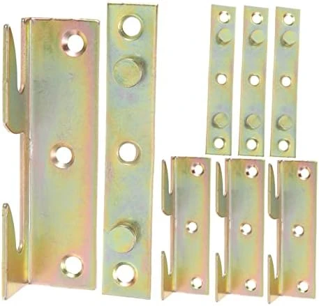 Housoutil 24 Pcs Bed Button Bed Hanger Bed Hinge Cold Rolled Steel Furniture - Image 7