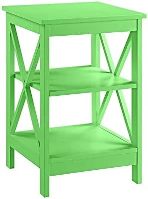 Convenience Concepts Oxford End Table With Shelves, Coral - Image 15