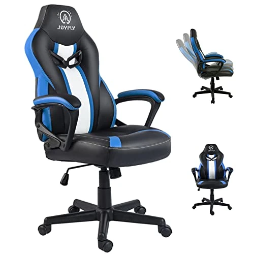 JOYFLY Gaming Chair, Gamer Chair For Adults Teens Silla Gamer Computer Chair Racing Ergonomic PC Office Chair (Blue)