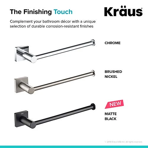Kraus KEA-17725MB Ventus Bathroom -Towel Bar, 10 1/2 Inch, Matte Black - Image 5