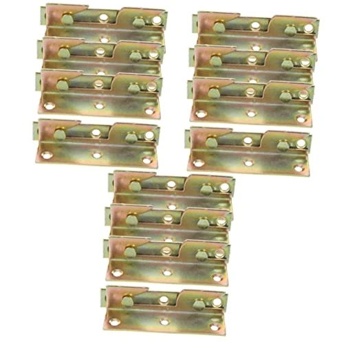 Housoutil 24 Pcs Bed Button Bed Hanger Bed Hinge Cold Rolled Steel Furniture