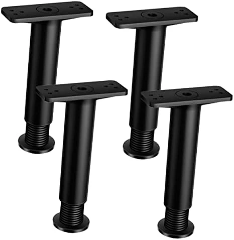Housoutil 4pcs Bed Support Frame Adjustable Bed Frames Adjustable Bed Bases Bed Stand Adjustable Bed Legs Sofa Replacement Legs Bed Support Legs Bed Frame Support Bed Center Leg Furniture - Image 6