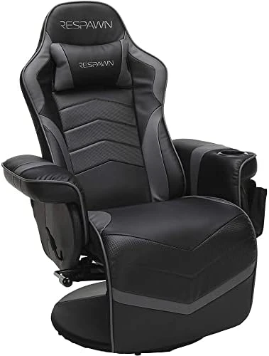 RESPAWN RSP-900 Racing Style, Reclining Gaming Chair, 35.04" - 51.18" D X 30.71" W X 37.01" - 44.88" H, Leather, Red - Image 7