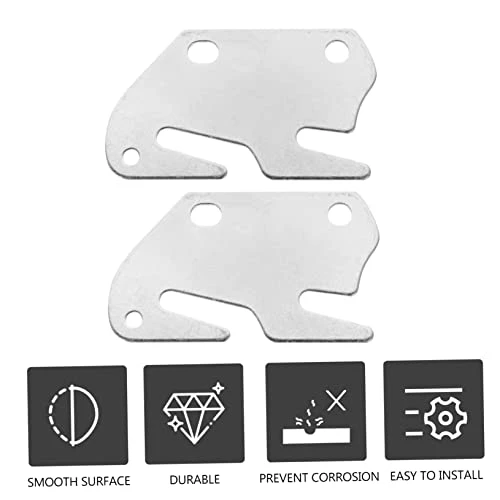 Veemoon 2pcs Furniture Connector Universal Bed Frame Metal Headboard Tool Hooks Footboard Bracket Tools Bed Attachment Bracket Bed Rail Bracket Wood Bed Hinge Bed Rail Hinge Wooden Bed - Image 2