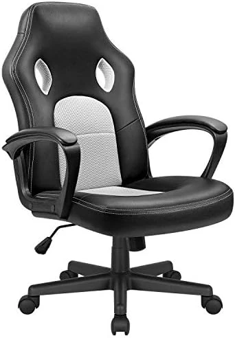 KaiMeng Office High Back Leather Computer Ergonomic Height Adjustable Racing Game Desk Executive Conference Task Chair, 19.5" X 20.1" X 44.2", Red - Image 11