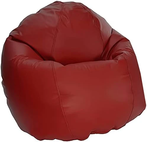 Bean Products Large Vinyl Bean Bag Chair | Filled W/Polystyrene Beads & CertiPUR Foam | Made In USA | 36”W, 36”L, 40”H | 20lb | Available In 2 Sizes | Perfect For Adults, Teens & Kids | Dark Navy - Image 13