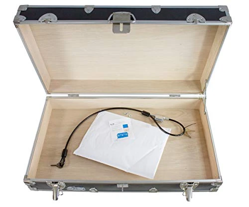 C&N Footlockers College Dorm Room Under Bed - The Slim Lockable Trunk - 32 X 18 X 8.25 Inches (With Cable Lock) - Image 2