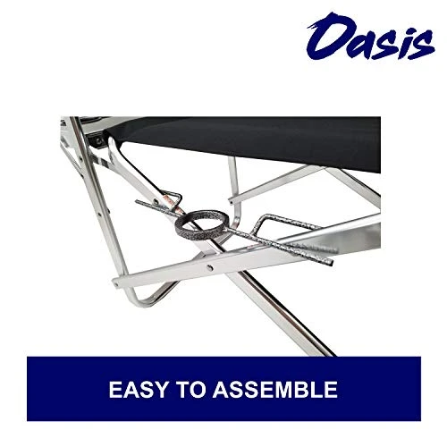 Tuscany Pro Oasis Premium Director Fishing Chair With Rod Holder - Folding Aluminum Chair - Image 4