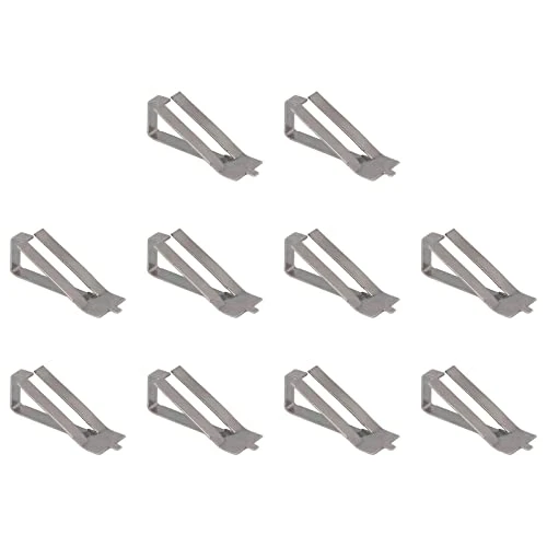 Glass Bed Spring Turn Clip, Spring Turn Clips 10Pcs Firm Fixing Easy Installation Stainless Steel For Replacement