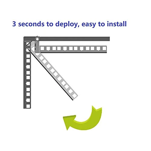 Jingchengmei Lightweight 4U 19 Inch Folding Vertical Wall Mount Rack Wall Mountable Server Rack (4U35P) - Image 2