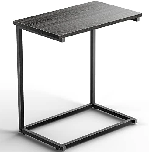 Pipishell End Table Living Room, C Shaped End Table 27 Inches High, Side Table For Couch Slide Under, C Table Sofa Side End Table, PIET06 - Image 6