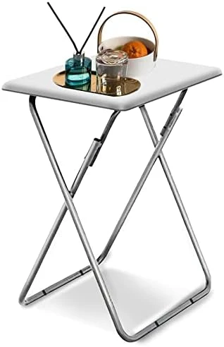 Garden 4 You Folding TV Tray Table,TV Dinner Table With Sturdy MDF Top,Eating Trays For Living Room With No Assembly Required, 15 X 18.9 X 26 In(Black) - Image 14