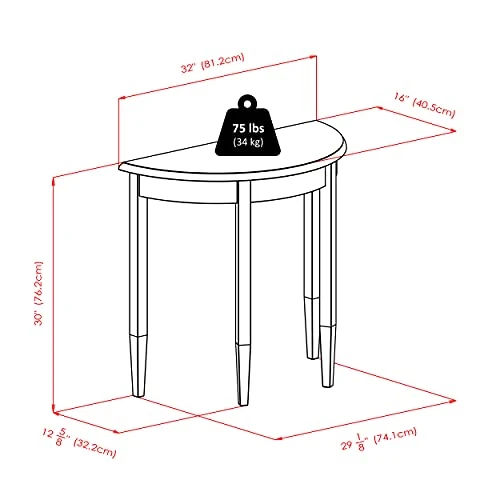 Winsome 94132 Concord Occasional Table, Walnut 32 Inches - Image 2