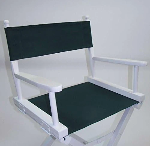 Gold Medal Contemporary 18" Table Height White Frame Directors Chair - Pink - Image 7