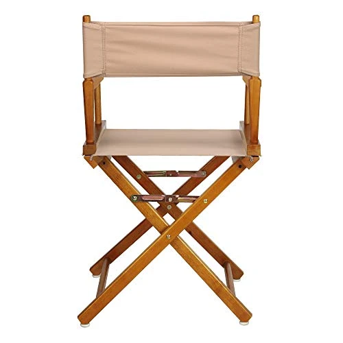 Casual Home Director's Chair ,Honey Oak Frame/Tan Canvas,18" - Classic Height - Image 6