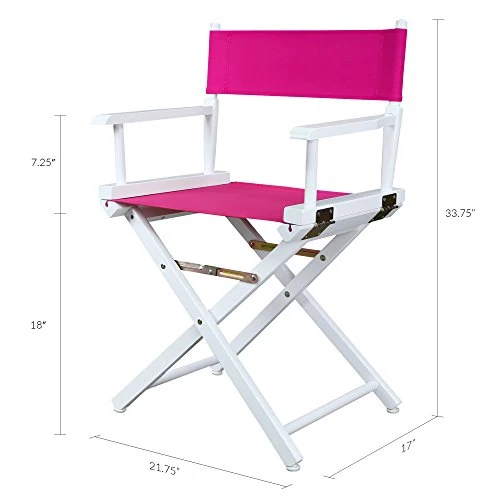 Casual Home 200-01/021-30 Director Chair 18" - Classic Height WhiteFrame/Magenta Canvas - Image 5