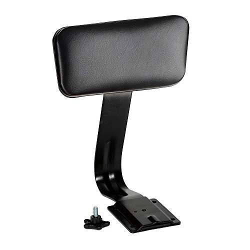 OEF Furnishings (2 Pack) Height Adjustable Black Vinyl Padded Stool With Backrest, 18-27" High OEF6418HB-10/2 - Image 7