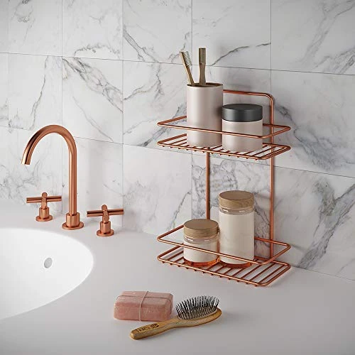 Metaltex Reflex Assorted Shelves Shelf 2 Heights 2 Pisos Copper