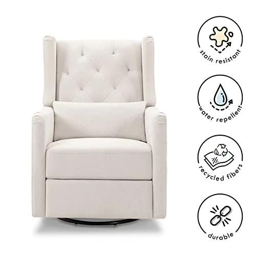 Everly Recliner And Swivel Glider In Eco-Performance Fabric | Water Repellent & Stain Resistant - Image 3