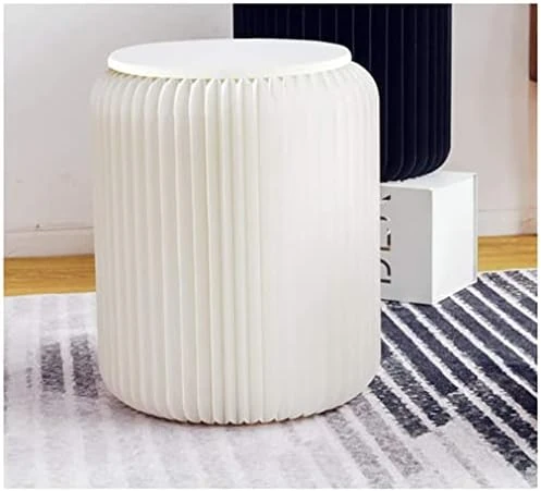 Flower Piggy And Baby Bear White Creative Design Paper Stool -Folded Like A Book For Space Saving-Foot Stool Rest, Extra Seat For Living Room Foldable To Carry (11 Inch) - Image 5