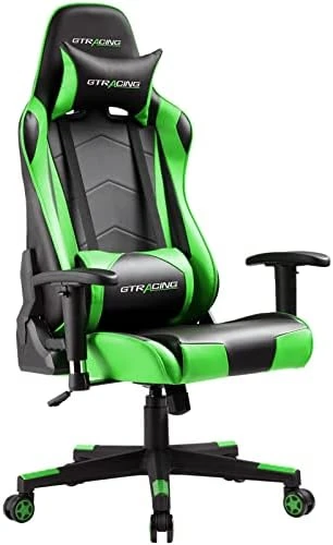 GTRACING Gaming Chair Racing Office Computer Ergonomic Video Game Chair Backrest And Seat Height Adjustable Swivel Recliner With Headrest And Lumbar Pillow Esports Chair,Black - Image 6