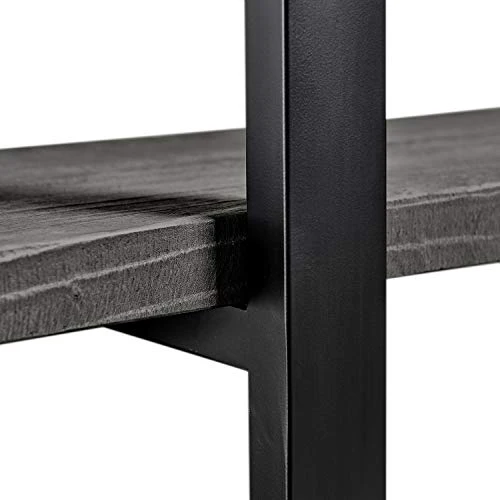 Sonoma 48" Metal And Reclaimed Wood Media/Console Table, Slate Gray - Image 3