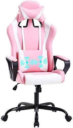 PC Gaming Chair Office Chair Racing Desk Chair With Lumbar Support Arms Headrest Massage High Back PU Leather Ergonomic Computer Chair Rolling Adjustable Swivel Chair For Women Men Adult, Camo - Image 6
