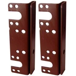 6" Bed Post Brackets For 2" Double Hook Slot Bed Plate And Rails 1-3/4" Wide (2 Brackets)