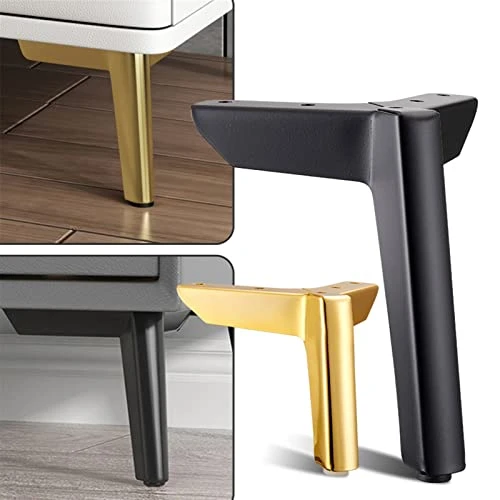 4Pcs/SetBrand Thicken Cabinet Sofa Table TV Cabinet Bed Furniture Furniture Legss Couch Dresser Armchair Yangluwang (Color : Black 12cm)