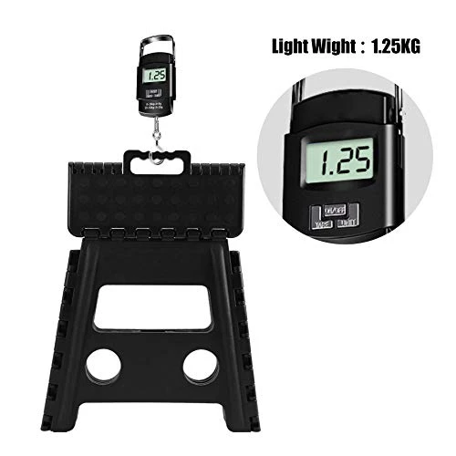 Topfun Folding Step Stool, 13 Inch Non-Slip Footstool For Adults Or Kids, Sturdy Safe Enough, Holds Up To 300 Lb, Foldable Step Stools Storage/Open Easy, For Kitchen,Toilet,Office,RV (Black, 13inch) - Image 2