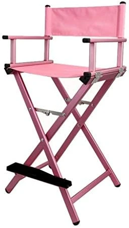 Makeup Artist Chair, Aluminium Lightweight Strong Folding Professional Makeup Artist Director Chair (Color : Pink) - Image 7