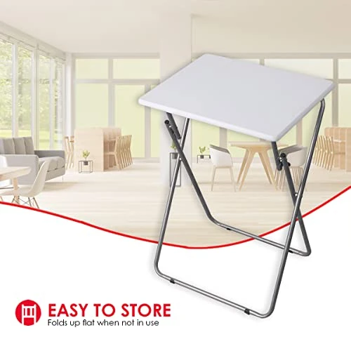 Home Basics Durable Decorative Bedside, Single Pack, White - Image 3