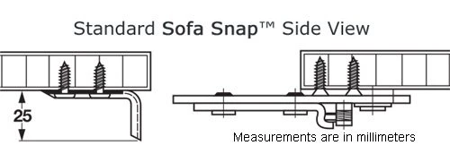 Sofa Snap Sectional Couch Connector (Flat Fixed Mount #910) - Image 5