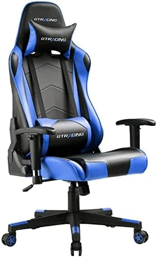 GTRACING Gaming Chair Racing Office Computer Ergonomic Video Game Chair Backrest And Seat Height Adjustable Swivel Recliner With Headrest And Lumbar Pillow Esports Chair,Black - Image 11