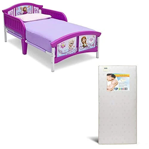 Delta Children Plastic Toddler Bed, Disney Minnie Mouse With Twinkle Stars Crib & Toddler Mattress - Image 12