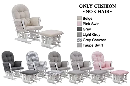 Rejoice Home Atoll Glider Rocking Chair Replacement Cushion Set - Beige One Size - Image 5