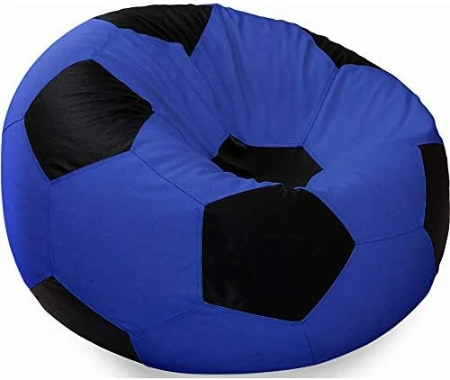 Ample Decor Leather Bean Bag Cover (No Filling), Plush Toys Storage Soft Leatherette, Water Resistant, Durable Construction Sturdy Zipper, Ideal For Teenagers, Adults β Blue - Image 9