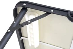 Blank Customizable Beer Pong Table - Ball Rack & 6 Pong Balls With Built In Bottle Opener - 8 Feet Long - By Red Cup Pong (Black Aluminum)