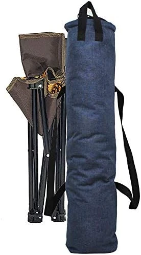 NGIL Navy Solid Color Folding Camp Chair Carry Bag With Non Adjustable Strap And Wide Drawstring Opening (Replacement Bag Only) Please Read Description For Full Details - Image 7