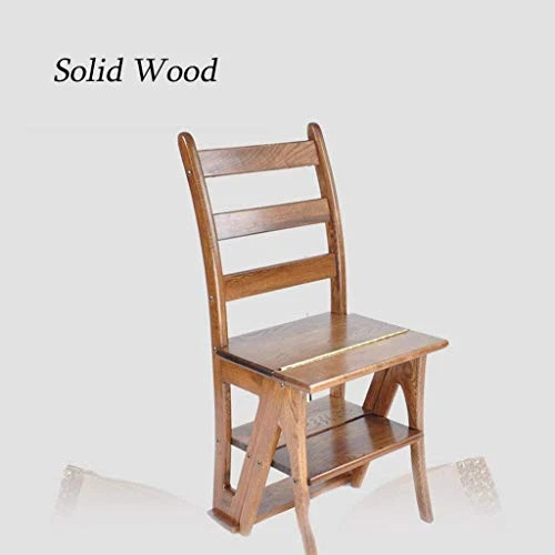 DINGZZ Step Stool- FurnitureDining Chair With Wood Seat, Back Wood Restaurant Chair - Image 3