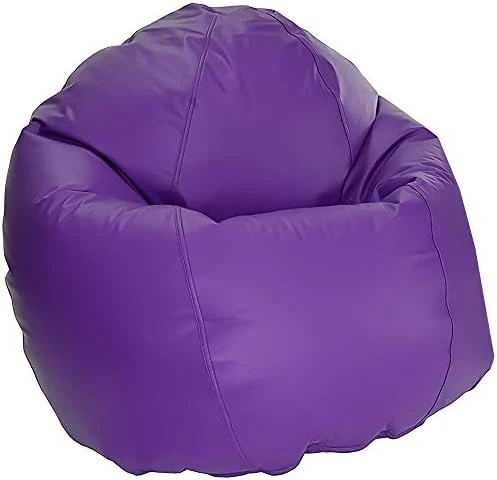 Bean Products Large Vinyl Bean Bag Chair | Filled W/Polystyrene Beads & CertiPUR Foam | Made In USA | 36”W, 36”L, 40”H | 20lb | Available In 2 Sizes | Perfect For Adults, Teens & Kids | Dark Navy - Image 9