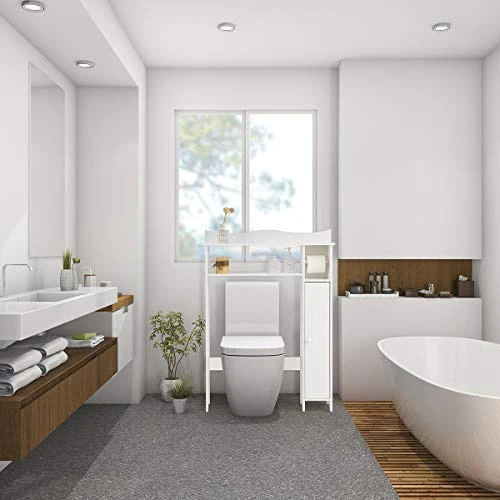 Casart Bathroom SpaceSaver Over-The-Toilet Storage Shelf Bathroom Storage Cabinet Organizer (42" Height) - Image 5