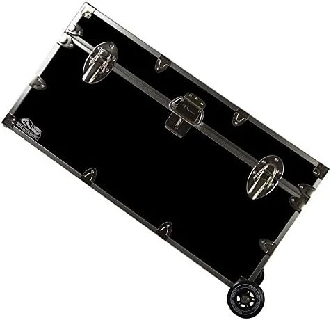 C&N Footlockers College Dorm Room & Summer Camp Lockable Trunk Footlocker With Wheels - Undergrad Trunk Available In 20 Colors - Large: 32 X 18 X 16.5 Inches (Royal Blue) - Image 6