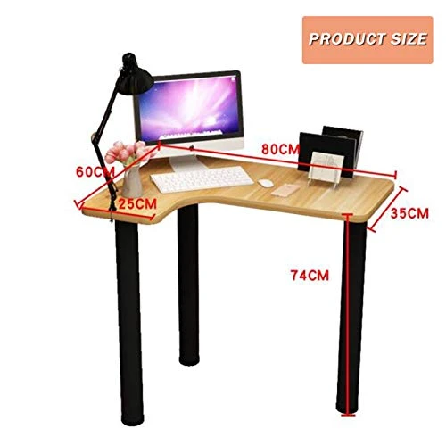 HXXXIN Metal Table Leg Desk, Heavy Duty Table Leg Triangle, Office Combination Computer Desk DIY Furniture, Without Chair - Image 7
