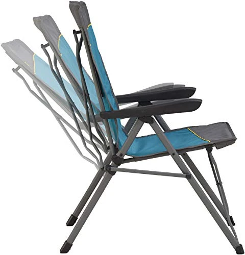 Uquip Justy - 3-Position Folding Camping Chair With Adjustable Backrest, Support 265 Lbs, Blue - Image 4